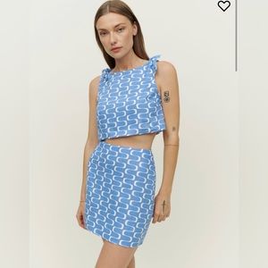 Reformation Farley Linen 2 Piece Set